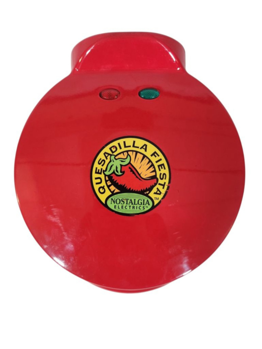 Nostalgia Electrics EQM200 Quesadilla Fiesta Maker - Red 8" 6-Wedge